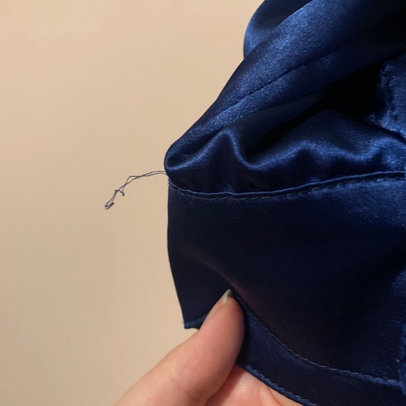 AXARA Paris Blue Silk Shirt - Picture 3 of 4